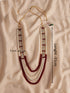 Men's Cream And Maroon - Mala